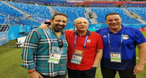 أزمة أبو ريدة ومجدي عبد الغني تنتهي بصورة قبل مواجهة روسيا